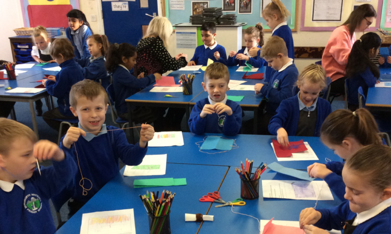 Chestnut Class Make Pencil Cases in DT
