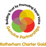 Genuine Partnerships Logo (Gold) transparent